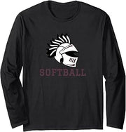 Curtis High School Warriors Softball Long Sleeve T-Shirt