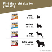 Gold Flea & Tick Treatment for Small Dogs Up to 5 to 22 lbs. by Frontline – 3 CT, Orange Box, Pack of 3, Model 00871