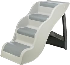 Trixie Lightweight 4-Step Pet Stairs, Gray