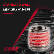 E-Z LOK M8-1.25 IT, M12x1.75 ET, 12.50mm L / 5 / Pack of 5 Thread Locking Inserts