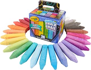 Crayola Glitter Chalk, 24 Count