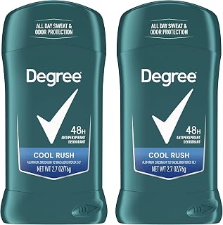 Degree Antiperspirant Deodorant Cool Rush | 48-Hour Protection | For Men | 2.7 oz, Pack of 6