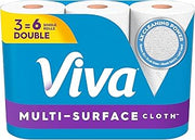 Viva Multi-Surface Cloth Paper Towels, 3 Double Rolls, 110 Sheets per Roll