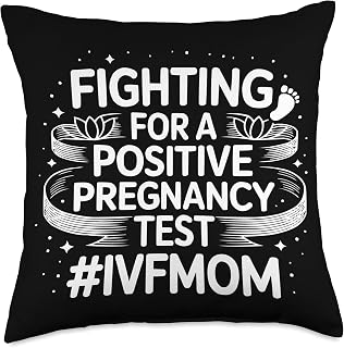 IVF in Vitro Fertilization Transfer Day Fertility Pregnancy Throw Pillow