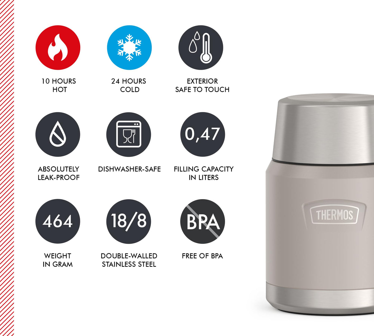 THERMOS Sky Mat / 0,47 l / 470.0 milliliters Insulated Food Jars
