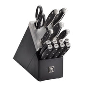 Forged Premio 15-pc Self-Sharpening Knife Block Set by HENCKELS – 15-pc, ZWILLING Stainless Steel, Black, Pack of 16, Model 1036977