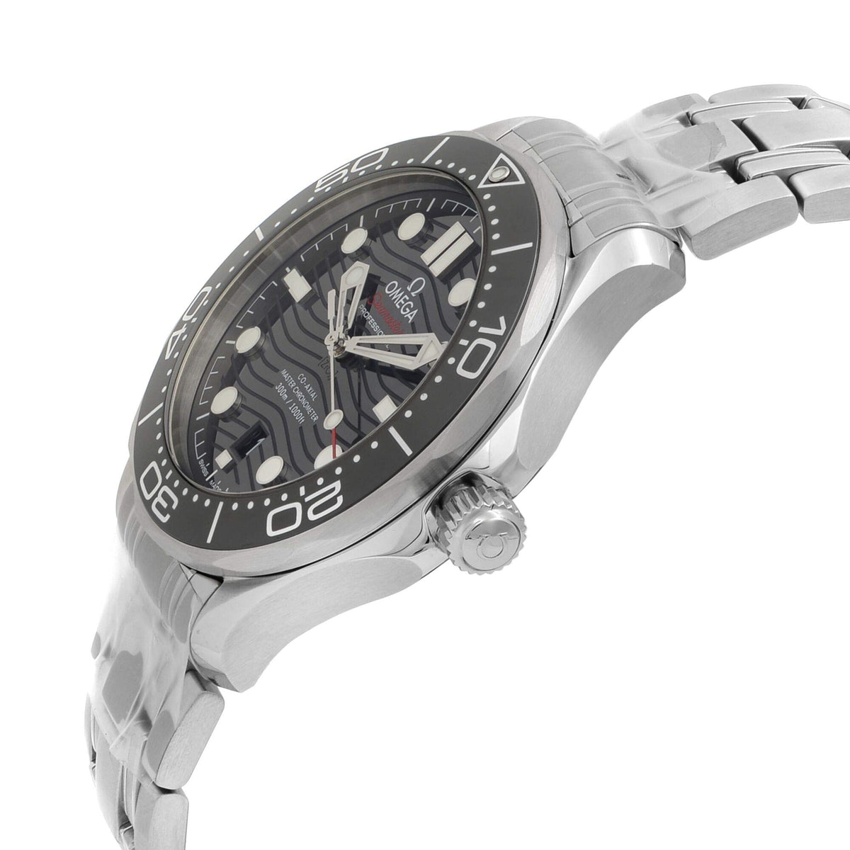 Seamaster Automatic Chronometer Black Dial Men's Watch by Omega – Silver, Model 210.30.42.20.01.001