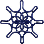 Lodge Enameled Cast Iron Decorative Trivet, 8 Inches, Indigo