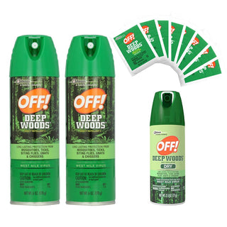 Deep Woods Dry Insect Repellent - Bug Spray 3 Pack & Towelettes by OFF! – 11 Piece Set, Model 2343710912