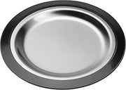 Service IdeasThermo Plate, 10.25", Stainless Steel Insert, Black Holder