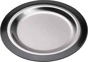 Service IdeasThermo Plate, 10.25", Stainless Steel Insert, Black Holder