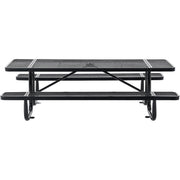 Global Industrial Black / Industrial / 96 inches x 30 inches x 17 inches Picnic Tables