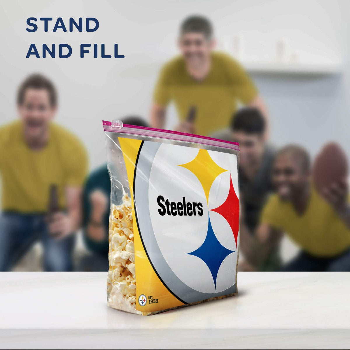 Ziploc Pittsburgh Steelers / 20 Count (Pack of 1) / 1.0 gallons Food Storage Bags