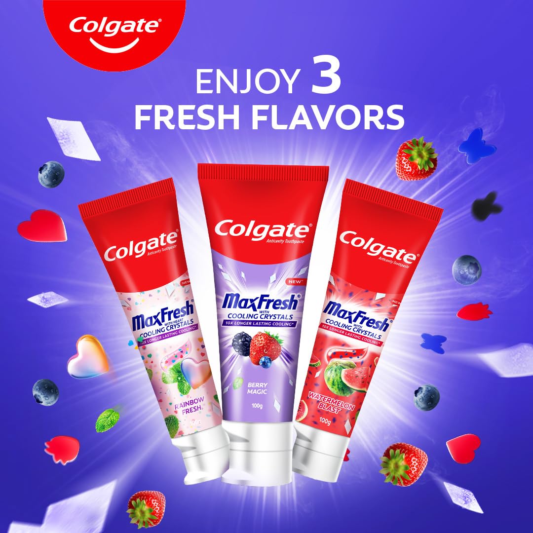MAX Fresh Crystals Berry Magic by Colgate – 3.53 Ounce (Pack of 1), Model 61061319