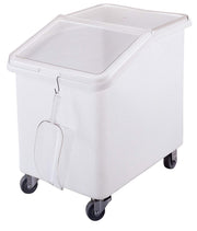 () 37 gal Ingredient Bin with Slant Top by Cambro – 21-1/2-Inch, 37.0 gallons, Plastic, White, Model IBS37148