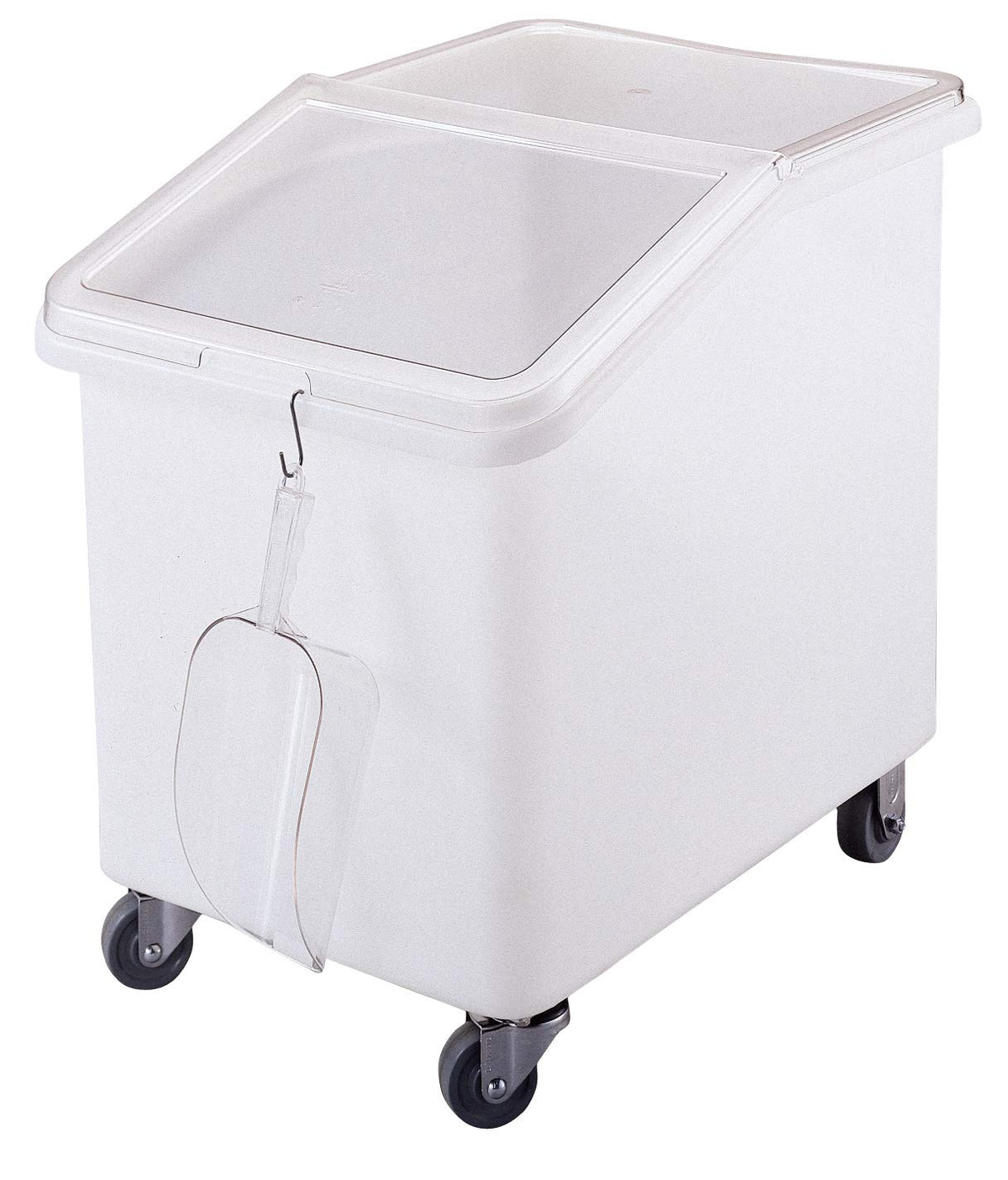 () 37 gal Ingredient Bin with Slant Top by Cambro – 21-1/2-Inch, 37.0 gallons, Plastic, White, Model IBS37148