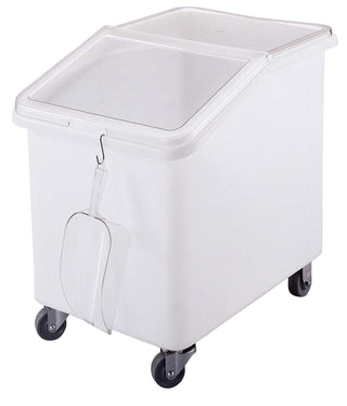 () 37 gal Ingredient Bin with Slant Top by Cambro – 21-1/2-Inch, 37.0 gallons, Plastic, White, Model IBS37148