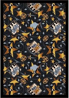 Joy Carpets Any Day Matinee Silver Screen Theater Area Rug, Charcoal