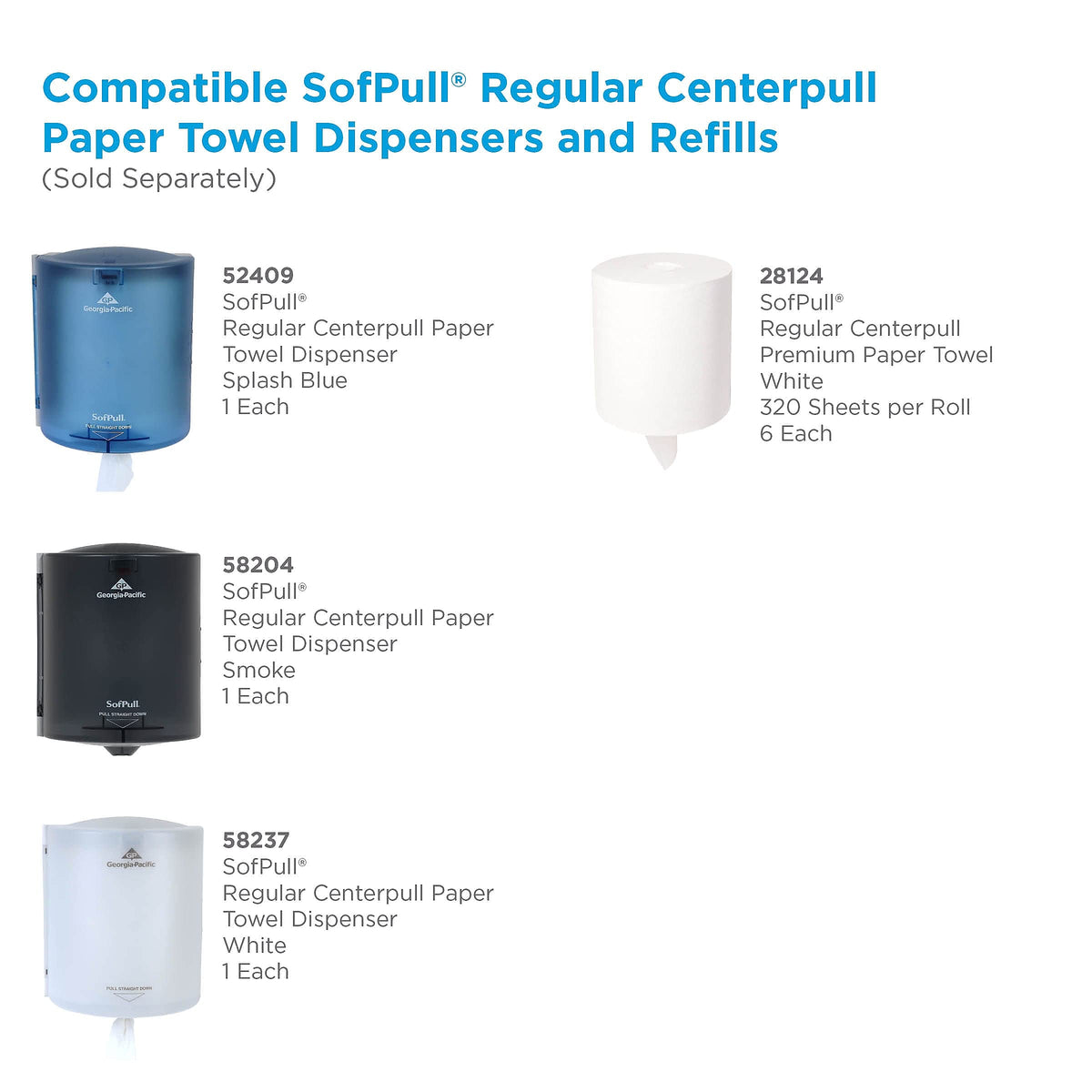 Georgia-Pacific Regular Capacity Dispenser / Regular Capacity / Black Commercial Paper Hand Towel Dispensers