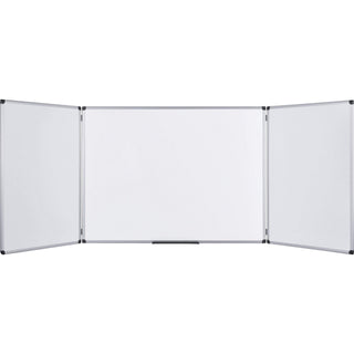 Trio Magnetic Whiteboard () by MasterVision – Metal, White, Model TR0202101170