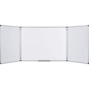 Trio Magnetic Whiteboard () by MasterVision – Metal, White, Model TR0202101170