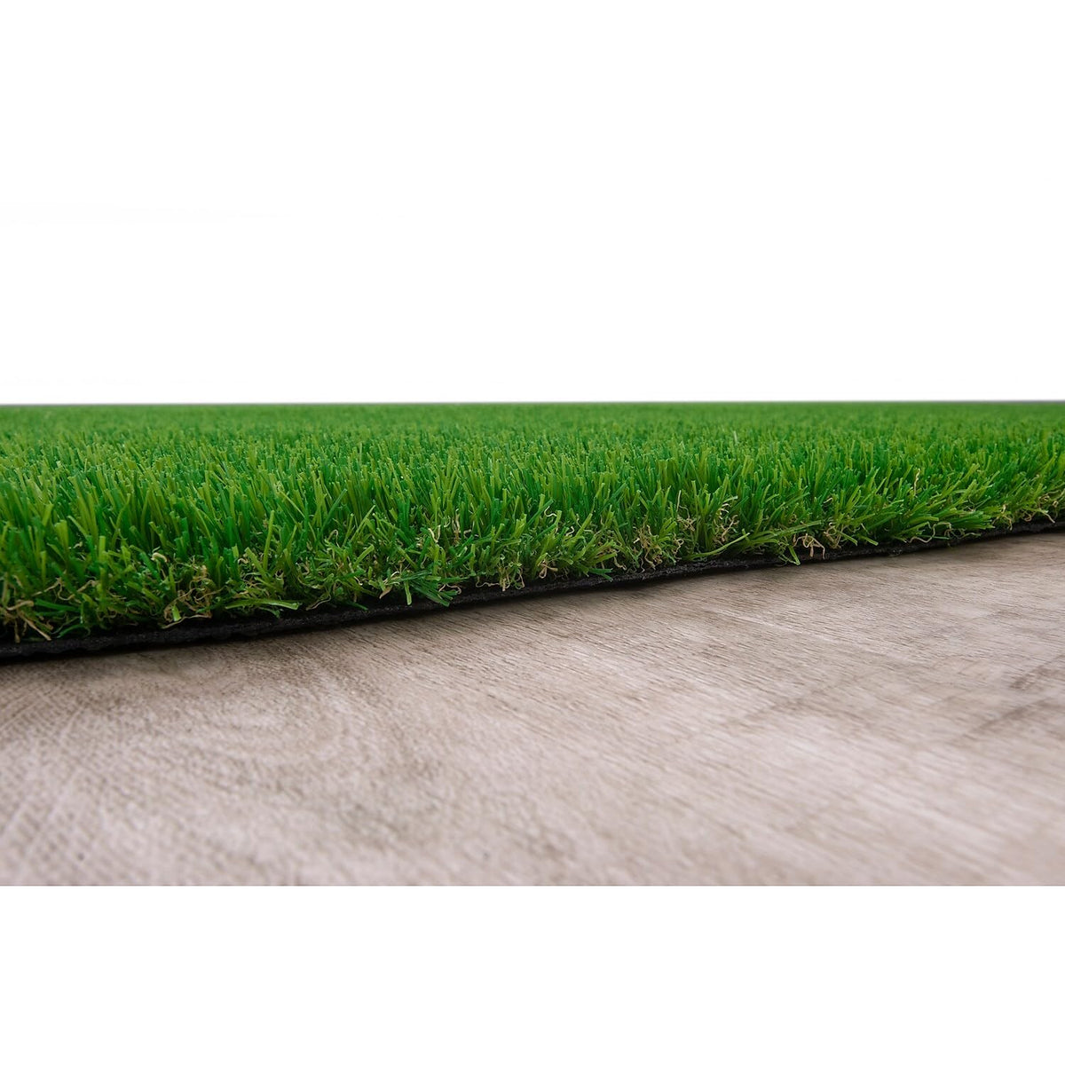 GreenSpace 4' x 6' Artificial Grass Rug by Joy Carpets – 4' x 6' (Rectangular), Polyethylene (PE), Green, Model 624N