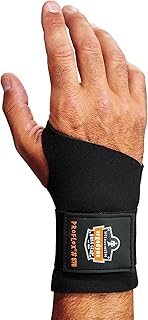 Ergodyne 16614 ProFlex 670 Ambidextrous Single-Strap Wrist Support, Large Black