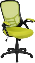 Porter Mesh High Back Ergonomic Swivel Office Chair with Lumbar Support by Flash Furniture – Set of 1, Polyester, Plywood, Plastic, Metal, Mesh, Foam, Model HL-0016-1-BK-GN-GG
