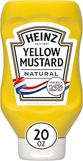 HEINZ Yellow Mustard, 20 oz Bottle