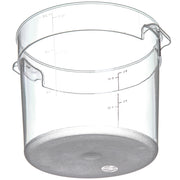 1076507 StorPlus 6 Qt. Clear Food Storage Container by Carlisle – 6.0 quarts, Polycarbonate (PC), Clear