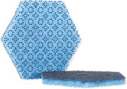 Scotch-Brite PROFESSIONAL 2000HEX Low Scratch Scour Pad 2000HEX, 5.75-Inch x 5-Inch, Blue, 15/Carton