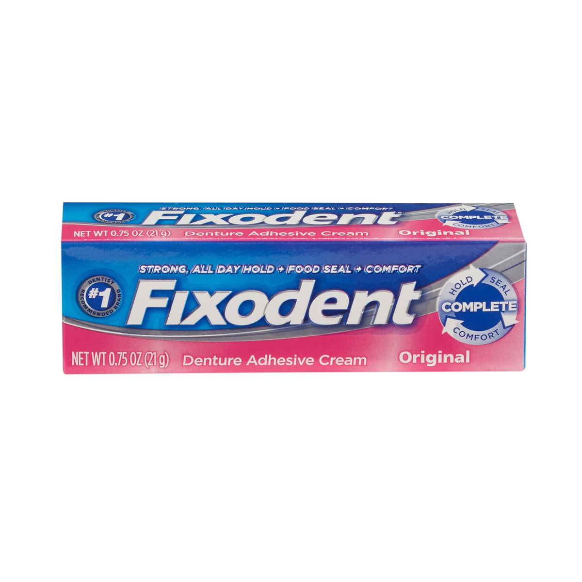 Denture Adhesive Cream - Neutral Taste by Fixodent – 0.75 Ounce (Pack of 1), Model 2816304