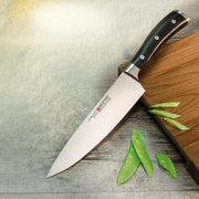 Classic IKON 8" Chef's Knife by Wüsthof – 8 Inch, Stainless Steel, Black, Model 4596/20