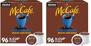 McCafe Colombian, Single Serve Coffee Keurig K-Cup Pods, Medium Roast, 96 Count (8 Packs of 24)