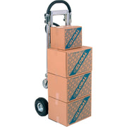 Aluminum 2-in-1 Convertible Hand Truck with Pneumatic Wheels - Senior by Global Industrial – 19"L x 63"W x 9"H, Aluminum, Gray, Model 241666