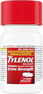 Tylenol Extra Strength Acetaminophen 500 mg Caplets 24 each
