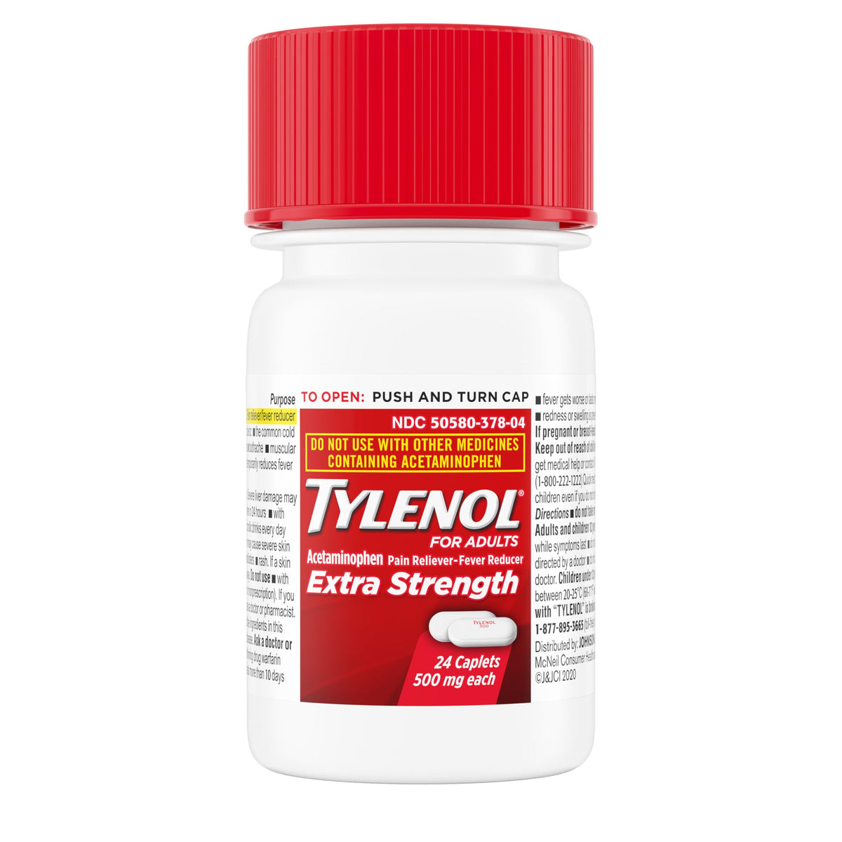 Extra Strength Acetaminophen 500 mg Caplets 24 each by Tylenol – 24 Count (Pack of 1), Model 340189