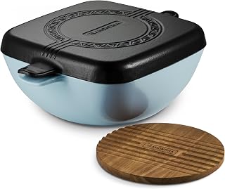 Tramontina Cultura 2-in-1 Enameled Cast Iron 6.5-Qt Dutch Oven and Griddle