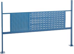 Global Industrial 18" W Pegboard and 36" W Louver Mounting Kit for 72" W Workbench- Blue