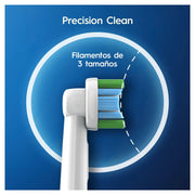 Precision Clean Replacement Brush Heads by Oral-B – 8 Count (Pack of 1), Nylon, Yellow,green, Model 4210201329343