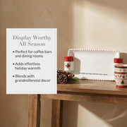 Mud Pie Ceramic Serving Tray, 4.5 x 9 Inch, White
