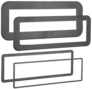 Electronics 89-30-0900 Single-DIN Trim Rings by Metra – 1/8 in., 1/4 in., 1/2 in., 3/4 in., Acrylonitrile Butadiene Styrene, Black or Gray, Model 89300900