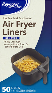 Reynolds Air Fryer Liners / 50 Count (Pack of 1) / Brown Parchment