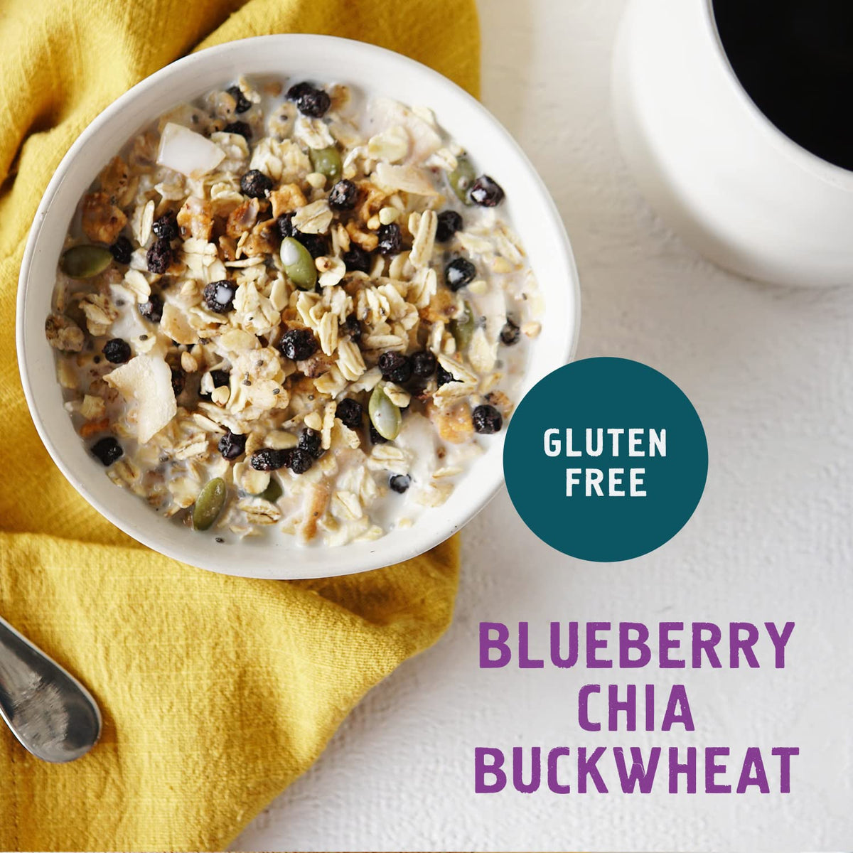 Seven Sundays Blueberry Chia Buckwheat / 12 Ounce (Pack of 6) / Natural Muesli