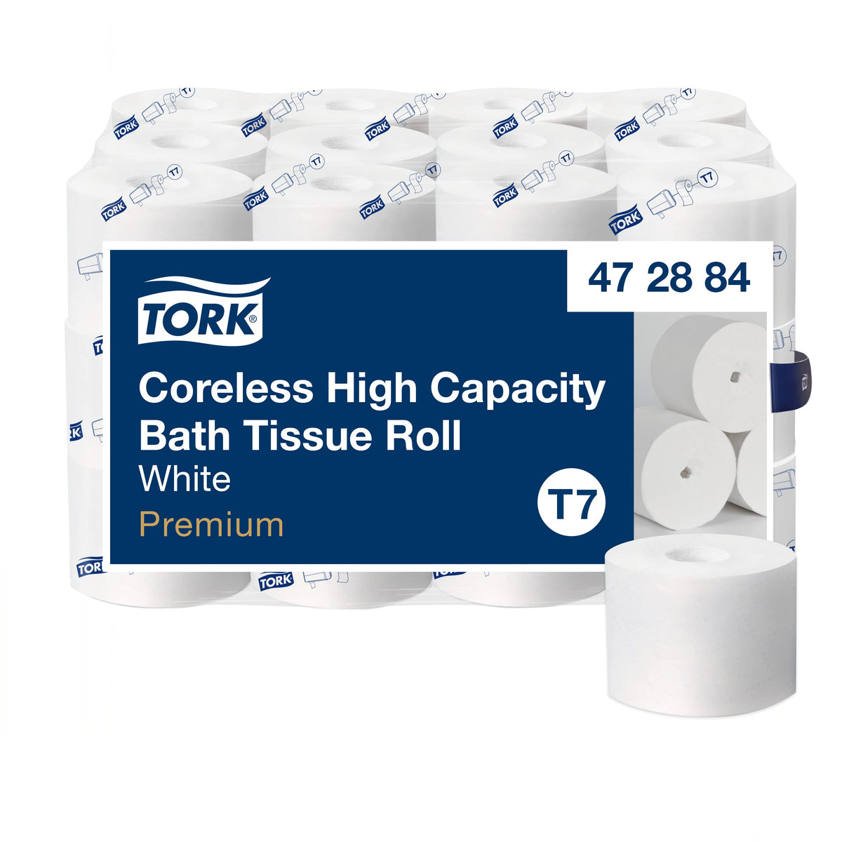 Tork Coreless High-Capacity Toilet Paper Roll White T7 – 36 x 750, 472884