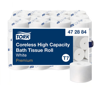 Tork Coreless High-Capacity Toilet Paper Roll White T7 – 36 x 750, 472884
