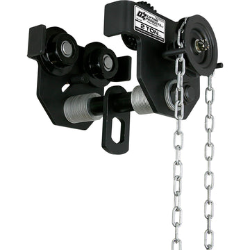 Geared Beam Trolley by OZ Lifting Products – Yellow, Model 4392216