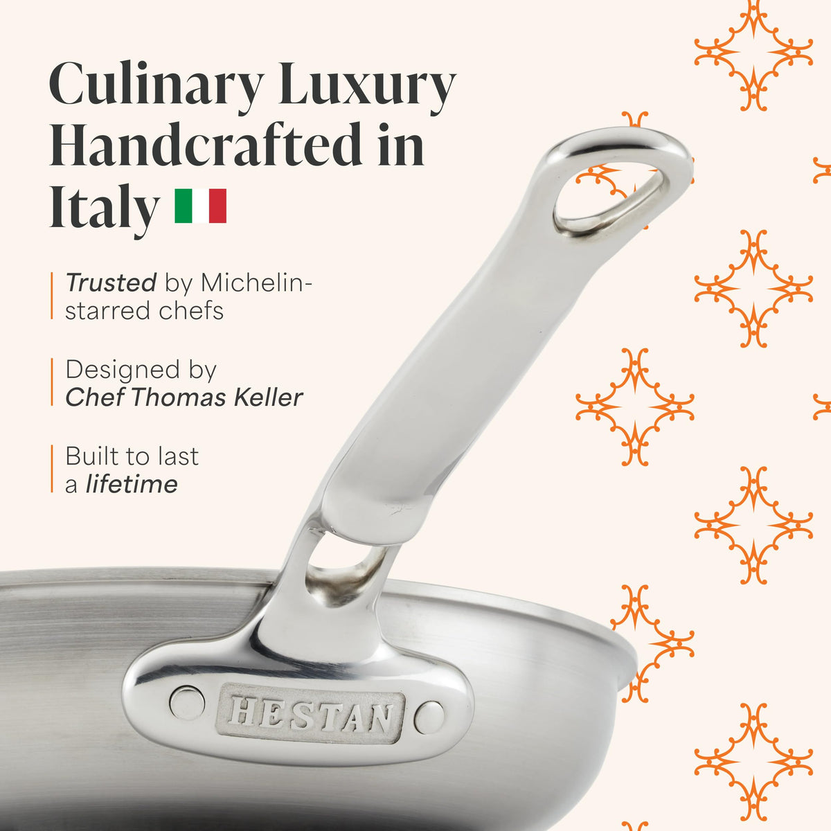 Thomas Keller Insignia by - Stainless Steel 4 Quart Sauce Pot by Hestan – 4 Quarts, Stainless Steel, Model 31019