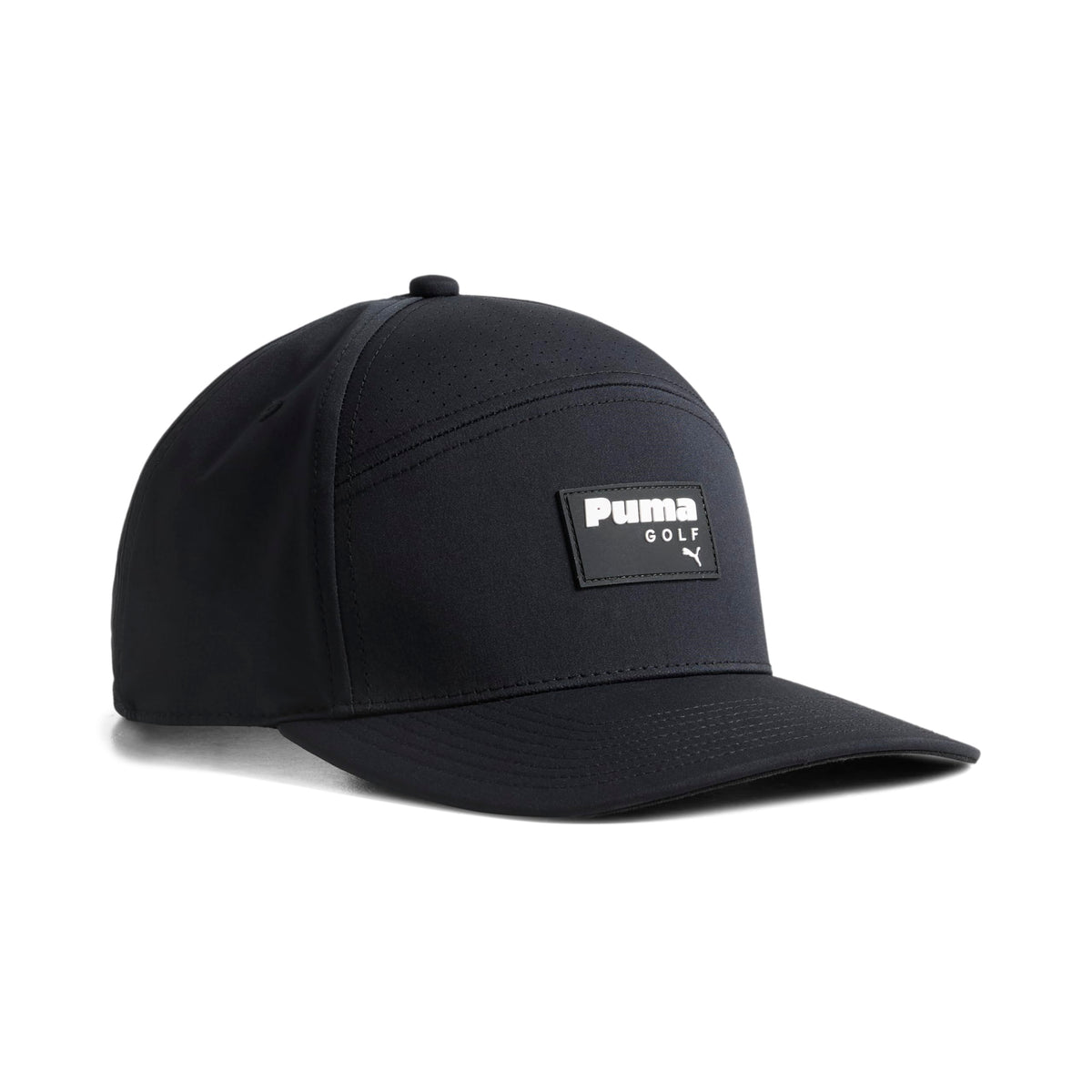 Puma New Age Men's Golf Hat by PUMA Golf – 97% Recycled Polyester, 3% Elastane, Puma Black-white Glow, Model 02797602-One Size