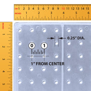 Azar Displays Pegboard Only / Clear / 8"W X 20"H Display Racks